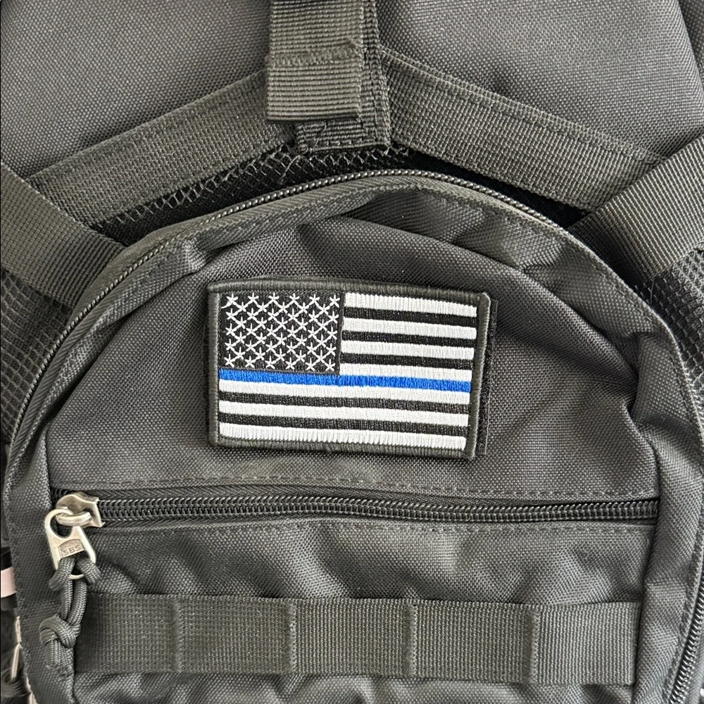 Black Tactical Water Backpack
